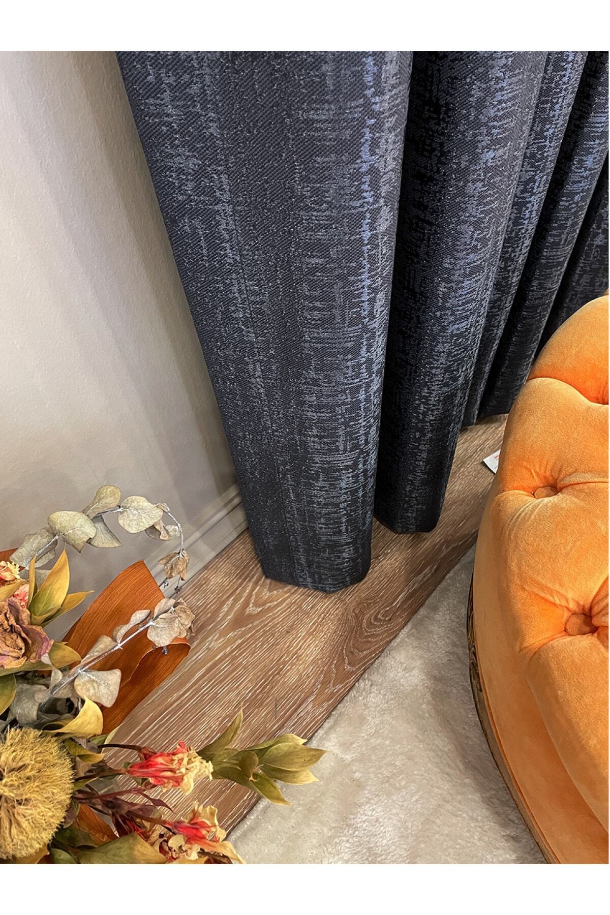 Dark Green - Jacquard Self-Patterned 1/2.5 Pleated Blackout Curtain