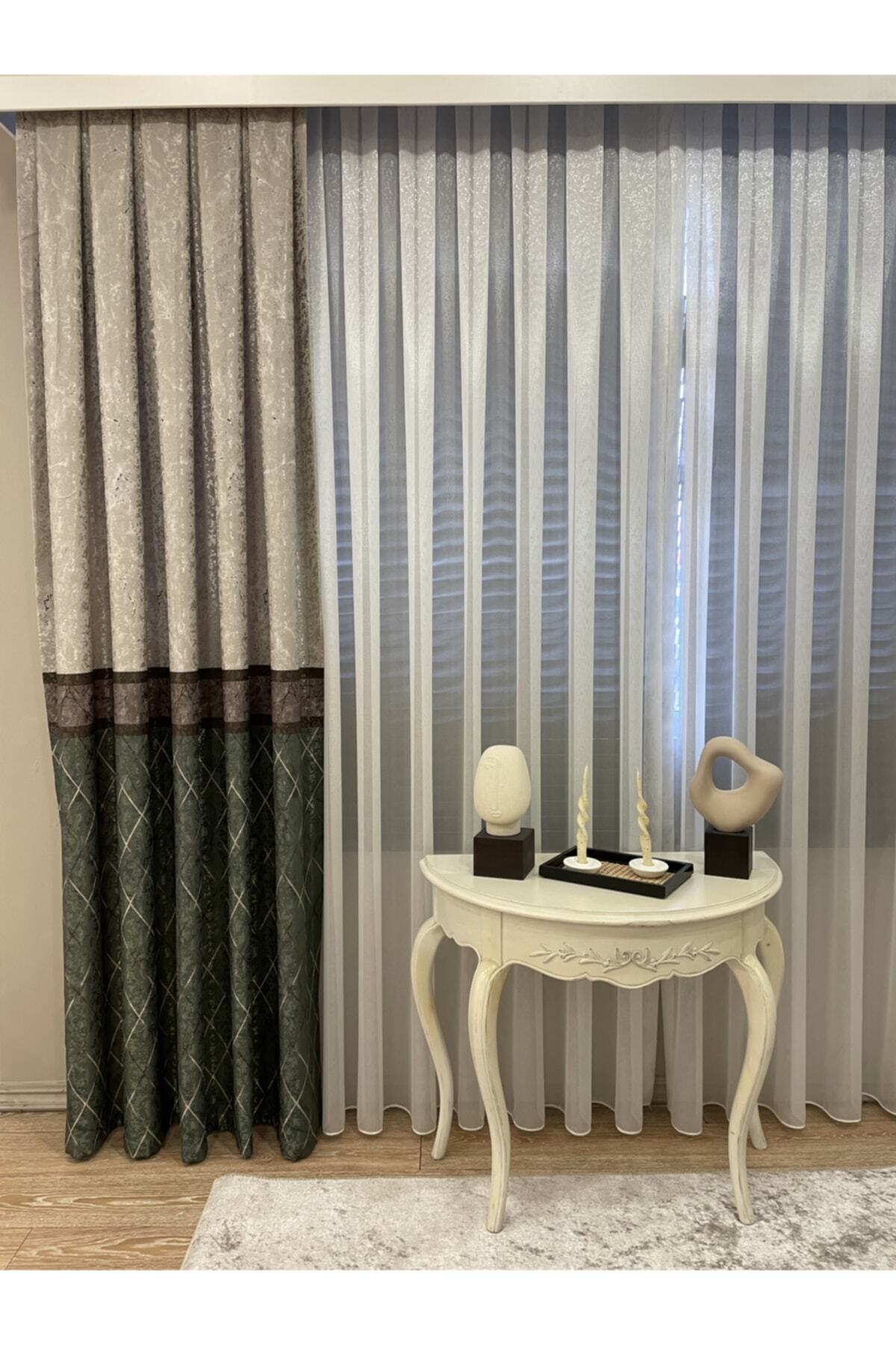 Liva Alita Model 1/2.50 Pleated Blackout Curtain Navy-Gray