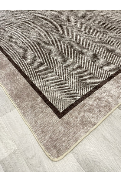 GRAY Jute Sisal-Look Bordered Non-Slip Base Runner Kitchen Rug