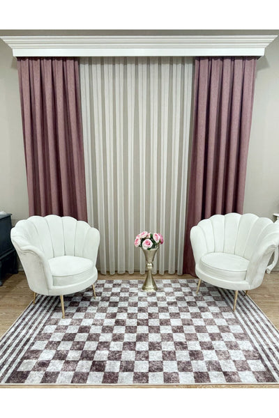 Jacquard Pattern on Blackout 1/2.50 Standard Pleated Blackout Curtain Dark Gray - Smoke