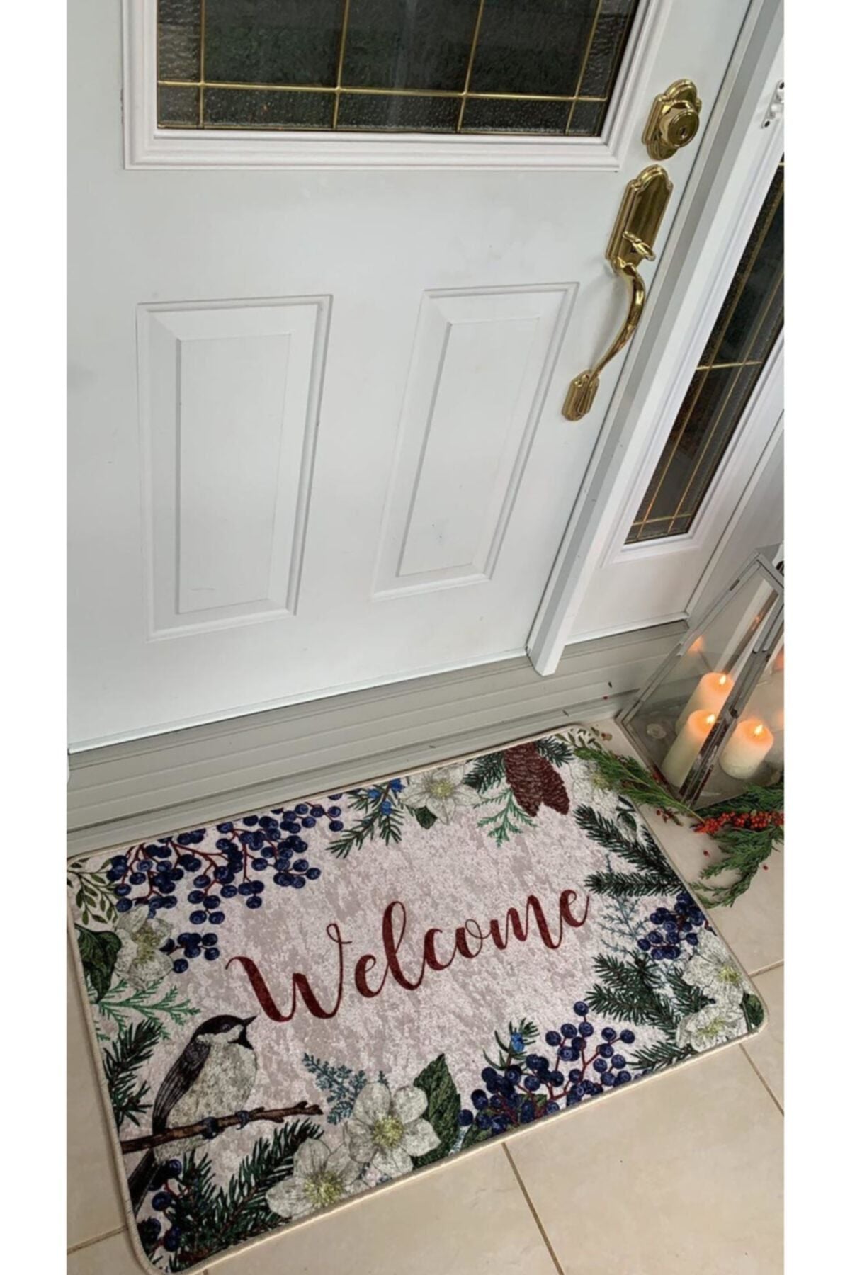 Welcome Latex Base Waterproof (50x70 Size) Doormat