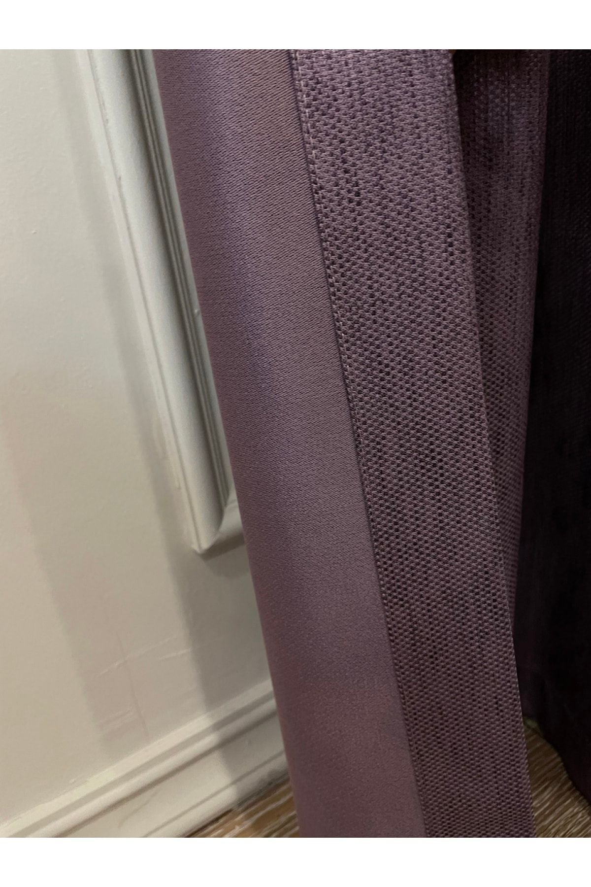 Jacquard Pattern on Blackout 1/2.50 Standard Pleated Blackout Curtain Dark Gray - Smoke