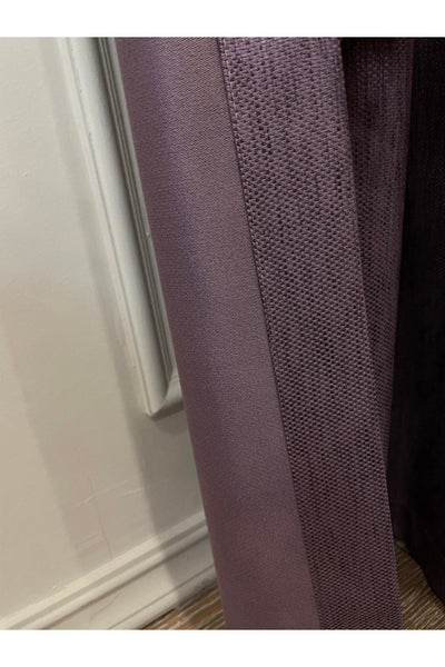 Jacquard Pattern on Blackout 1/2.50 Standard Pleated Blackout Curtain Dark Gray - Smoke