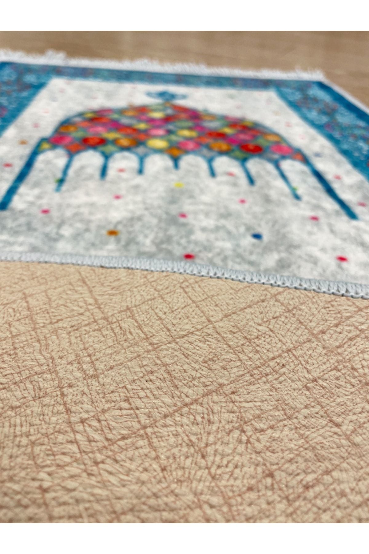 Children's Prayer Rug Blue
