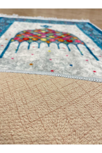 Children's Prayer Rug Blue