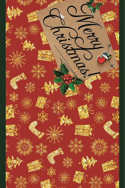 Pattern Christmas-Themed Latex Non-Slip Base Door Mat (size 60x90)