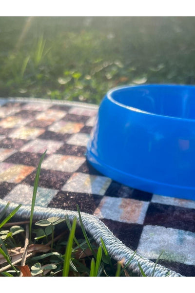 Pet Food Mat - (70 x 36) Blue