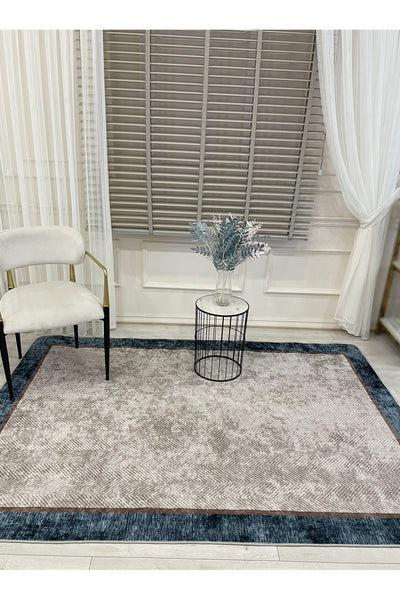 GRAY Jute Sisal-Look Bordered Non-Slip Base Runner Kitchen Rug