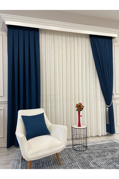 CAMEL Color 1/3 DENSE PLEAT Honeycomb Weave Soft Panama Blackout Curtain