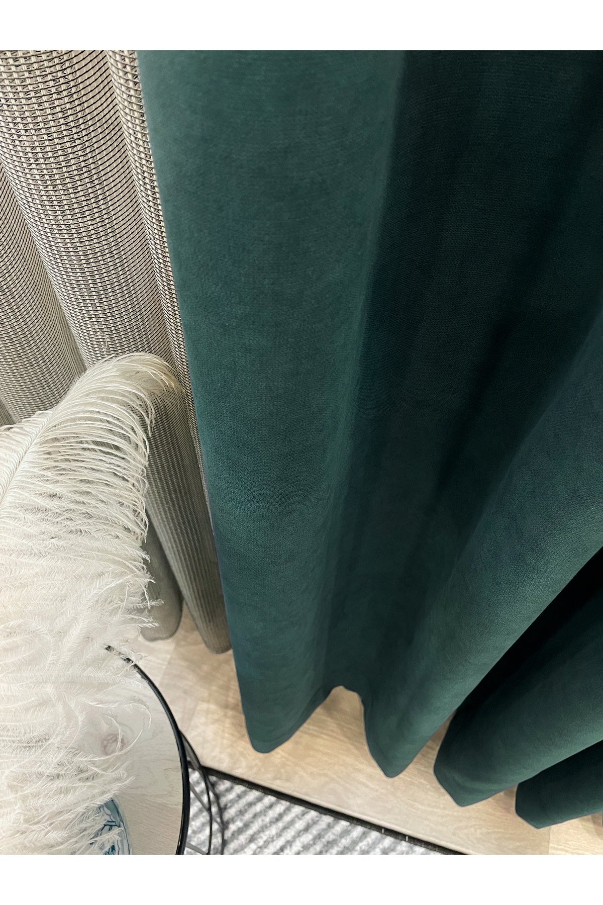 CAMEL Color 1/3 DENSE PLEAT Honeycomb Weave Soft Panama Blackout Curtain