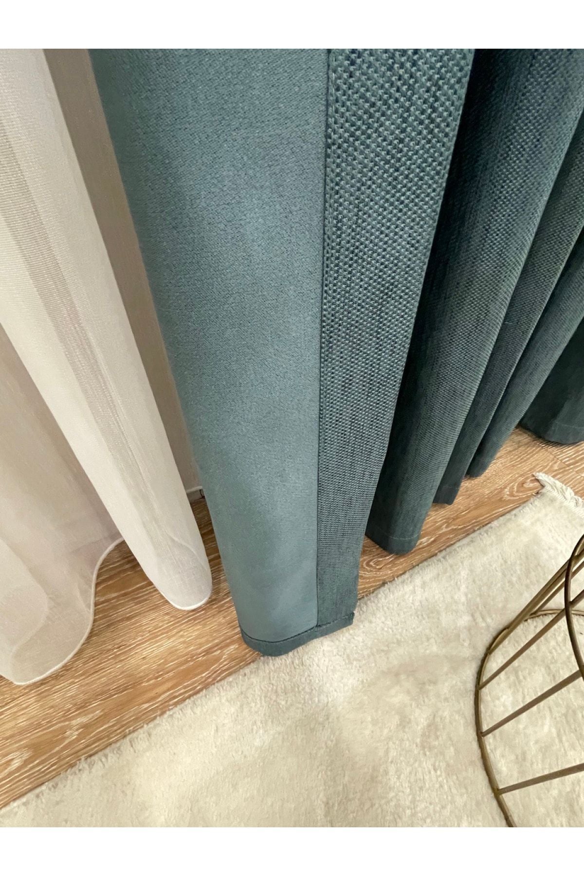 Jacquard Pattern on Blackout 1/2.50 Standard Pleated Blackout Curtain Dark Gray - Smoke