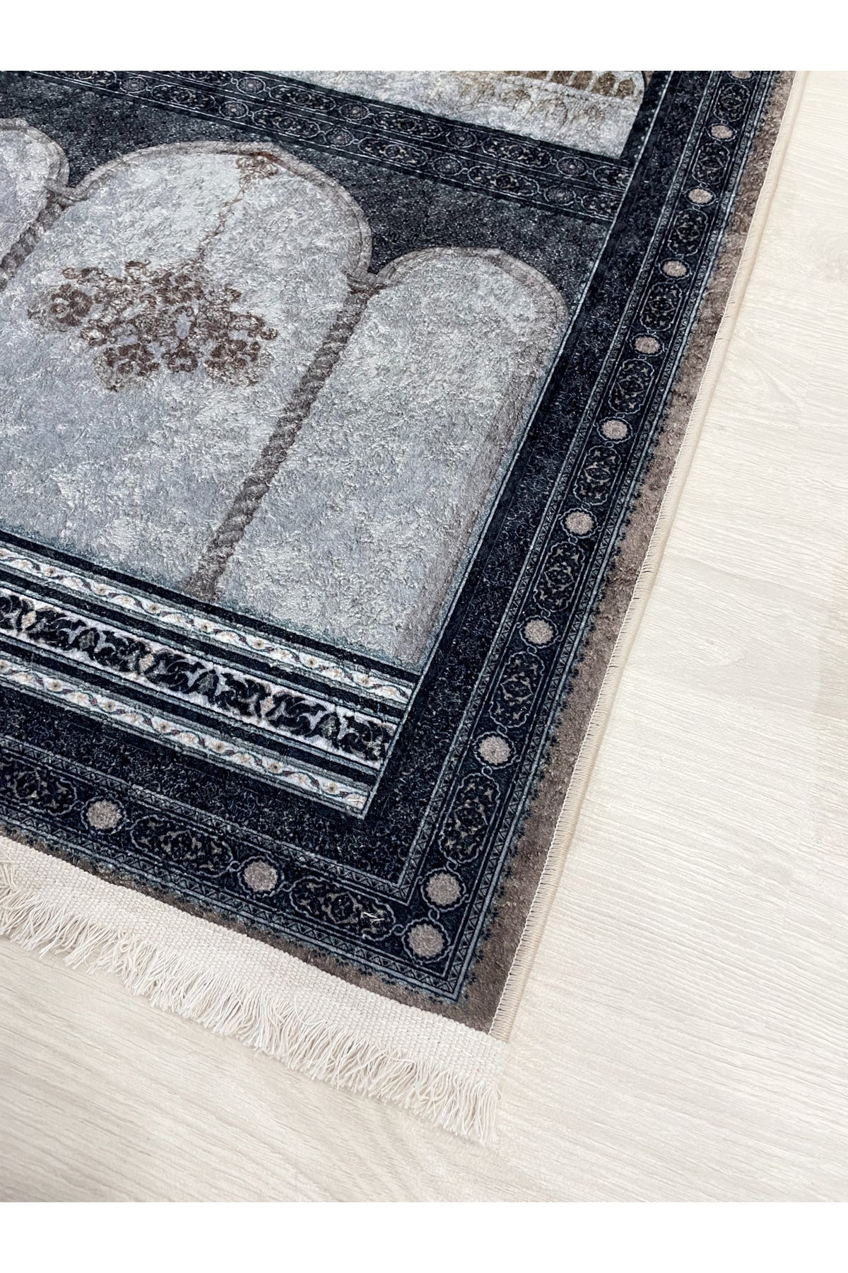 Fringed Prayer Rug Latex Base 75x125 Size