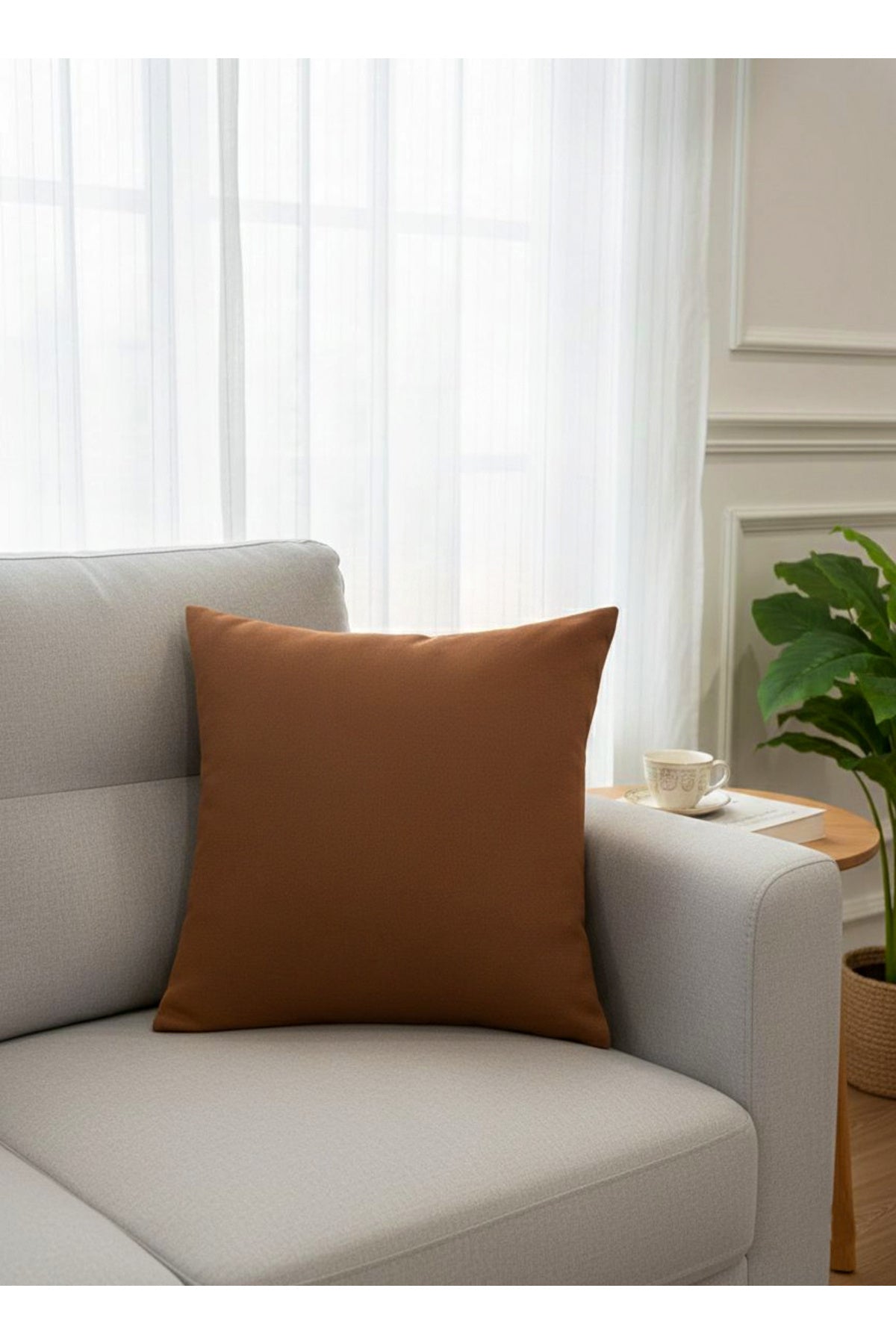 CAMEL Color 1/3 DENSE PLEAT Honeycomb Weave Soft Panama Blackout Curtain