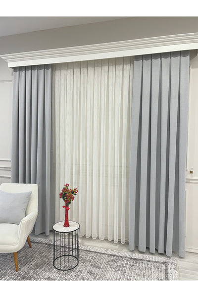 CAMEL Color 1/3 DENSE PLEAT Honeycomb Weave Soft Panama Blackout Curtain