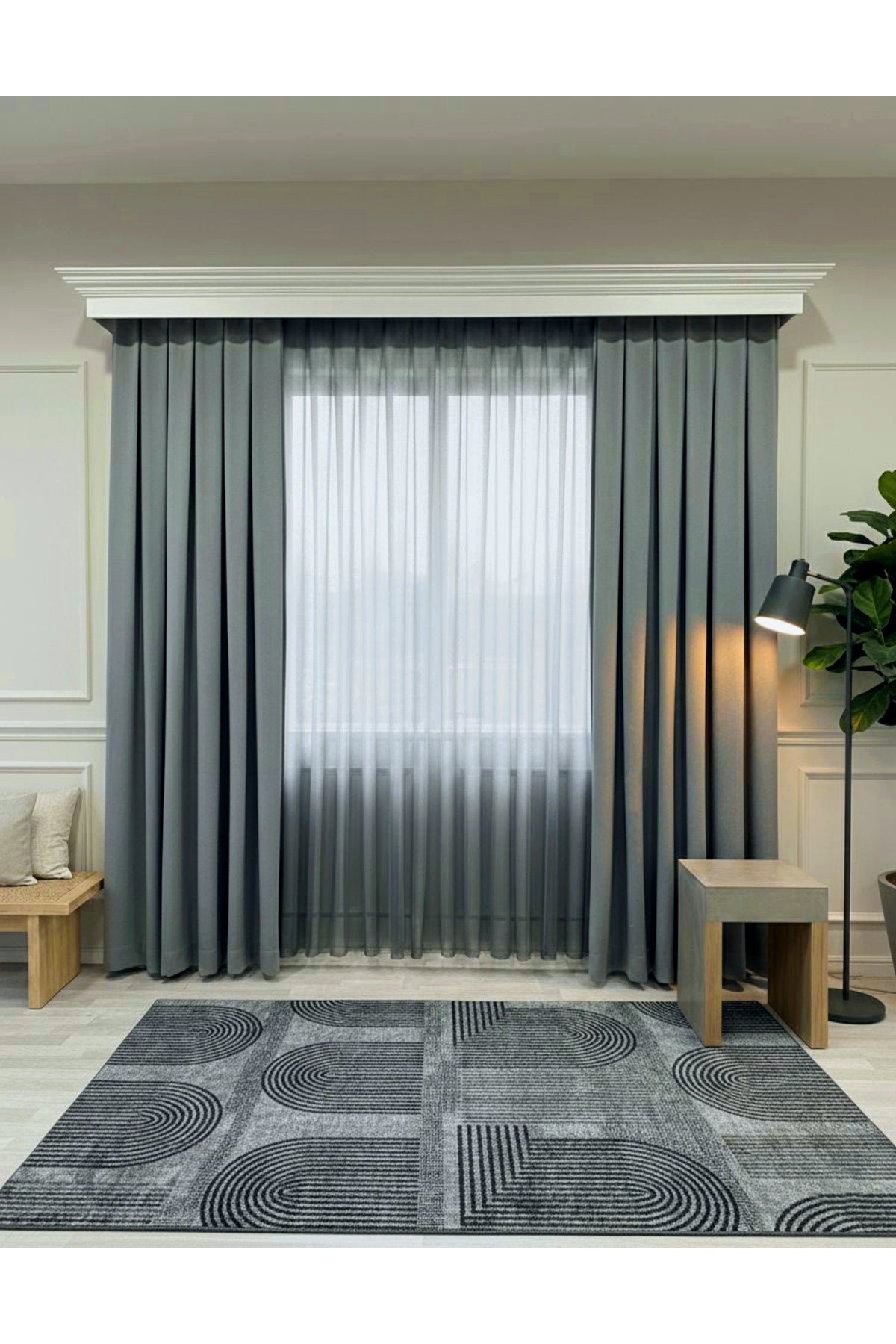 CAMEL Color 1/3 DENSE PLEAT Honeycomb Weave Soft Panama Blackout Curtain