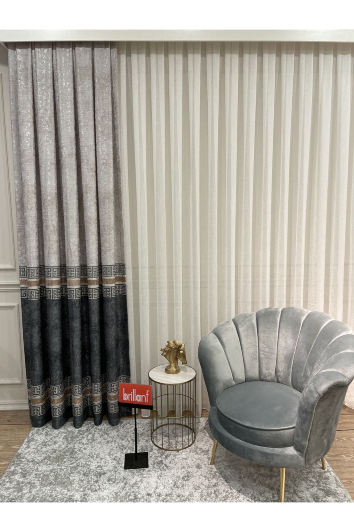 Liva Select Model 1/2.50 Pleated Blackout Curtain