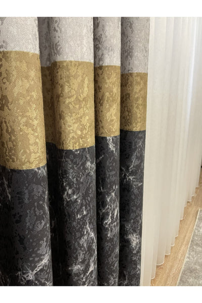 Liva Florus Model 1/2.50 Pleated Blackout Curtain