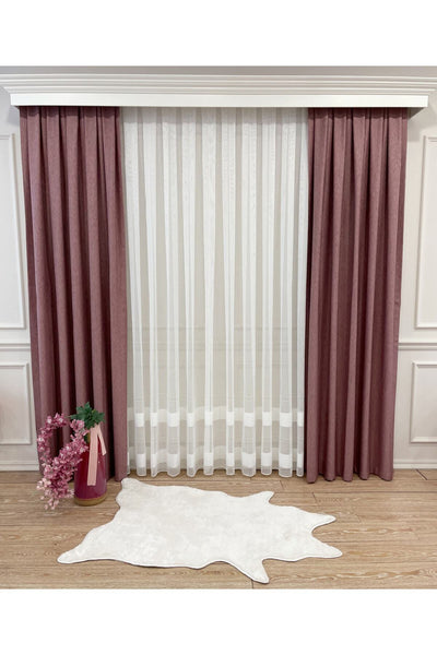 Jacquard Pattern on Blackout 1/2.50 Standard Pleated Blackout Curtain Dark Gray - Smoke