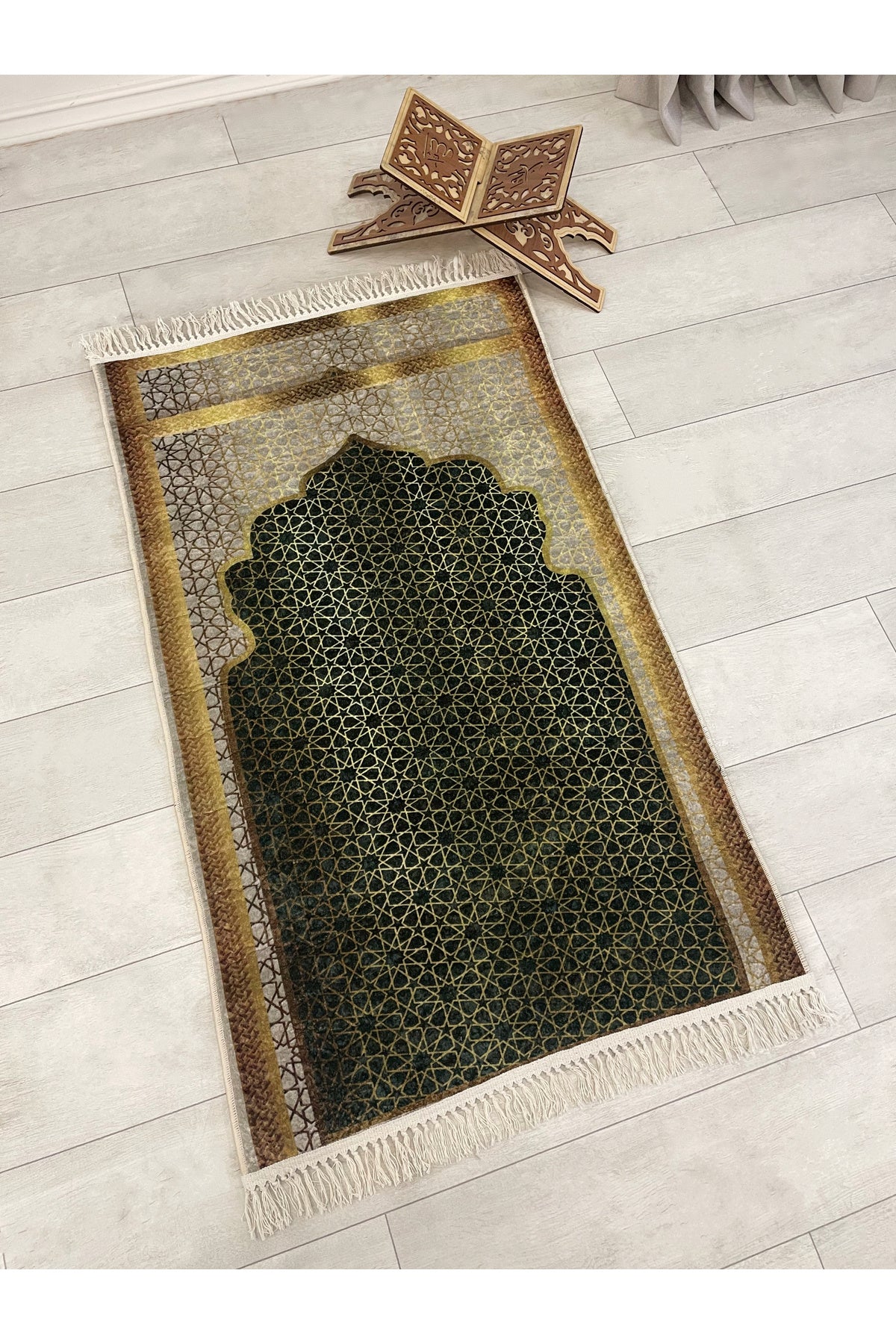 Fringed Prayer Rug (Latex Base) 75x125 Size