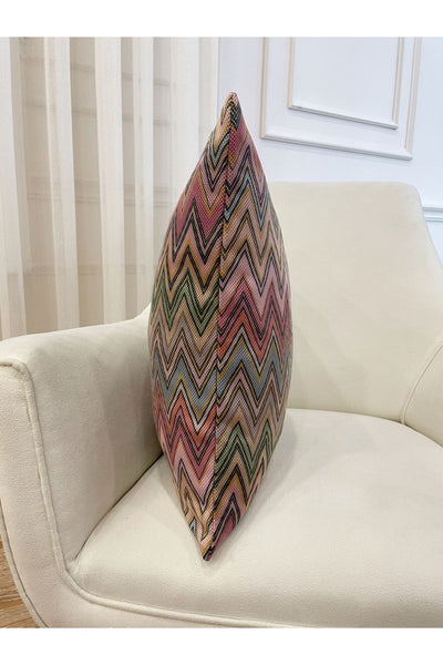 Zigzag Pattern Colorful Cushion Cover 45x45