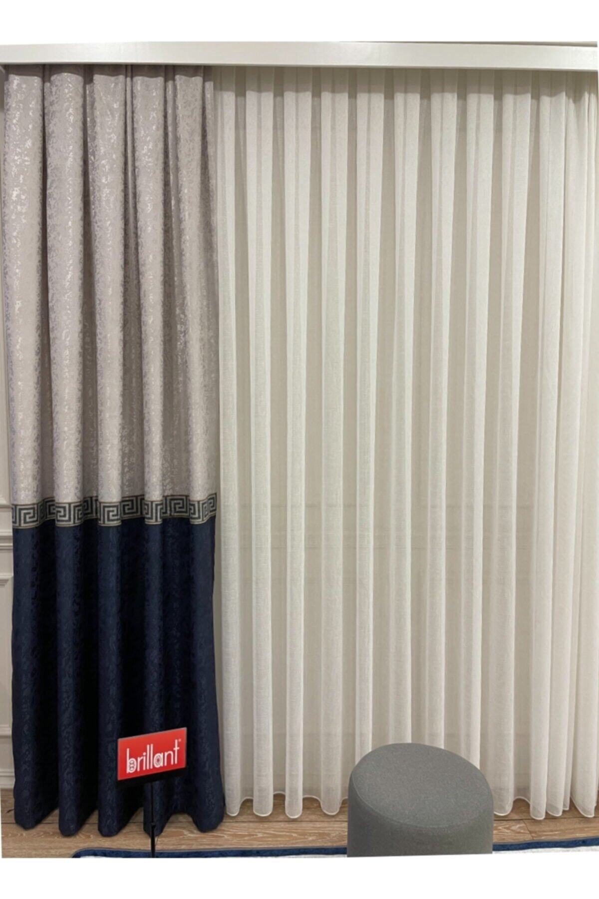 Liva Model 1/2.50 Pleated Blackout Curtain