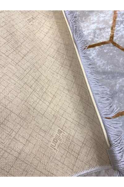 Honeycomb Pattern Latex Rug