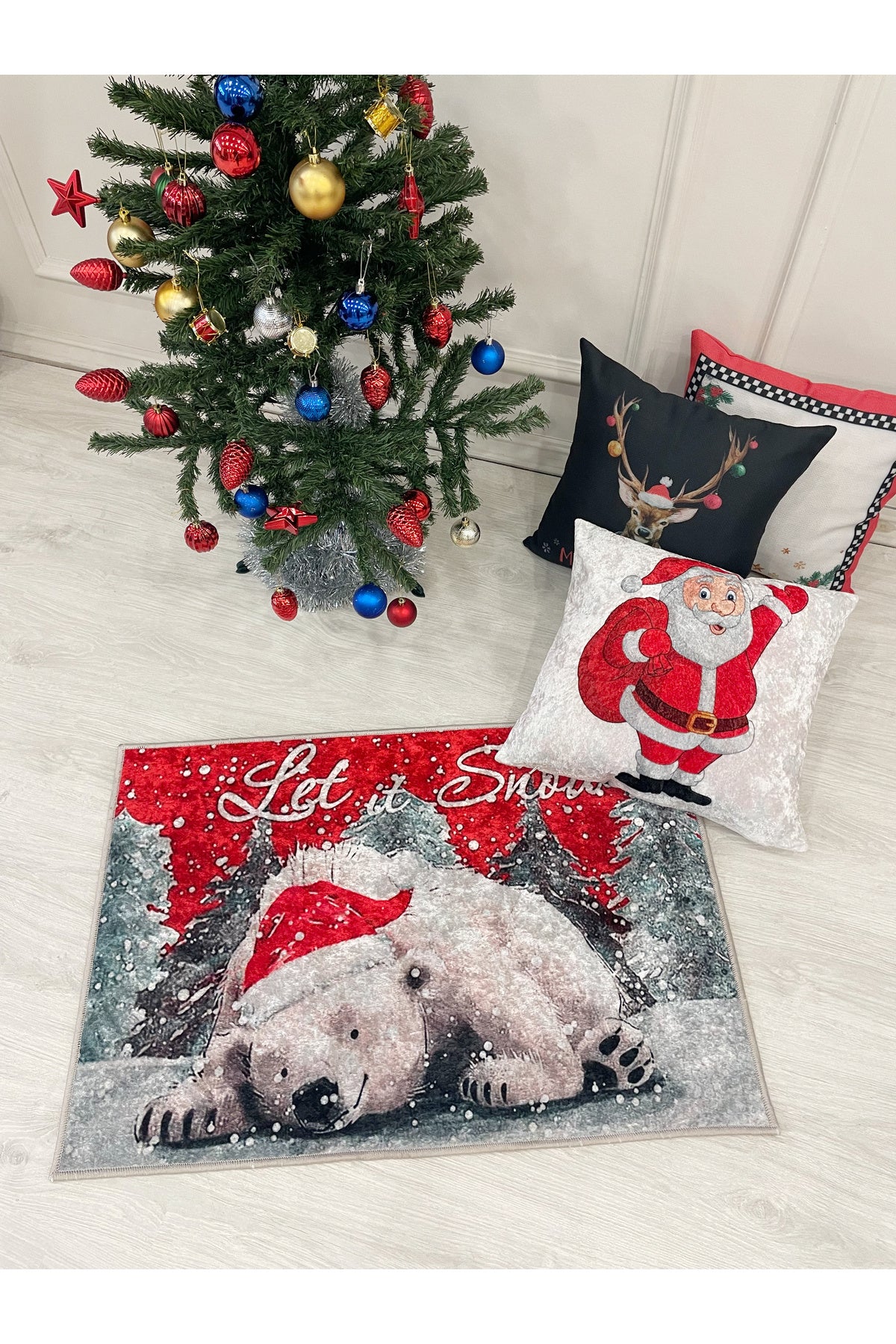 Christmas Cute Bear Doormat - Size 60x90