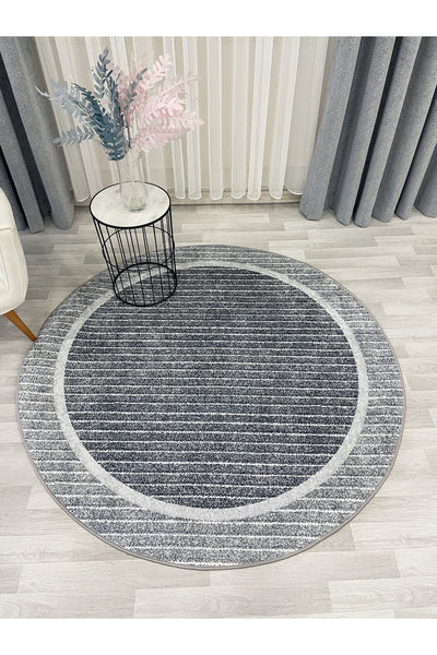 Scandinavian Style Non-Slip Sisal-Look Round Rug