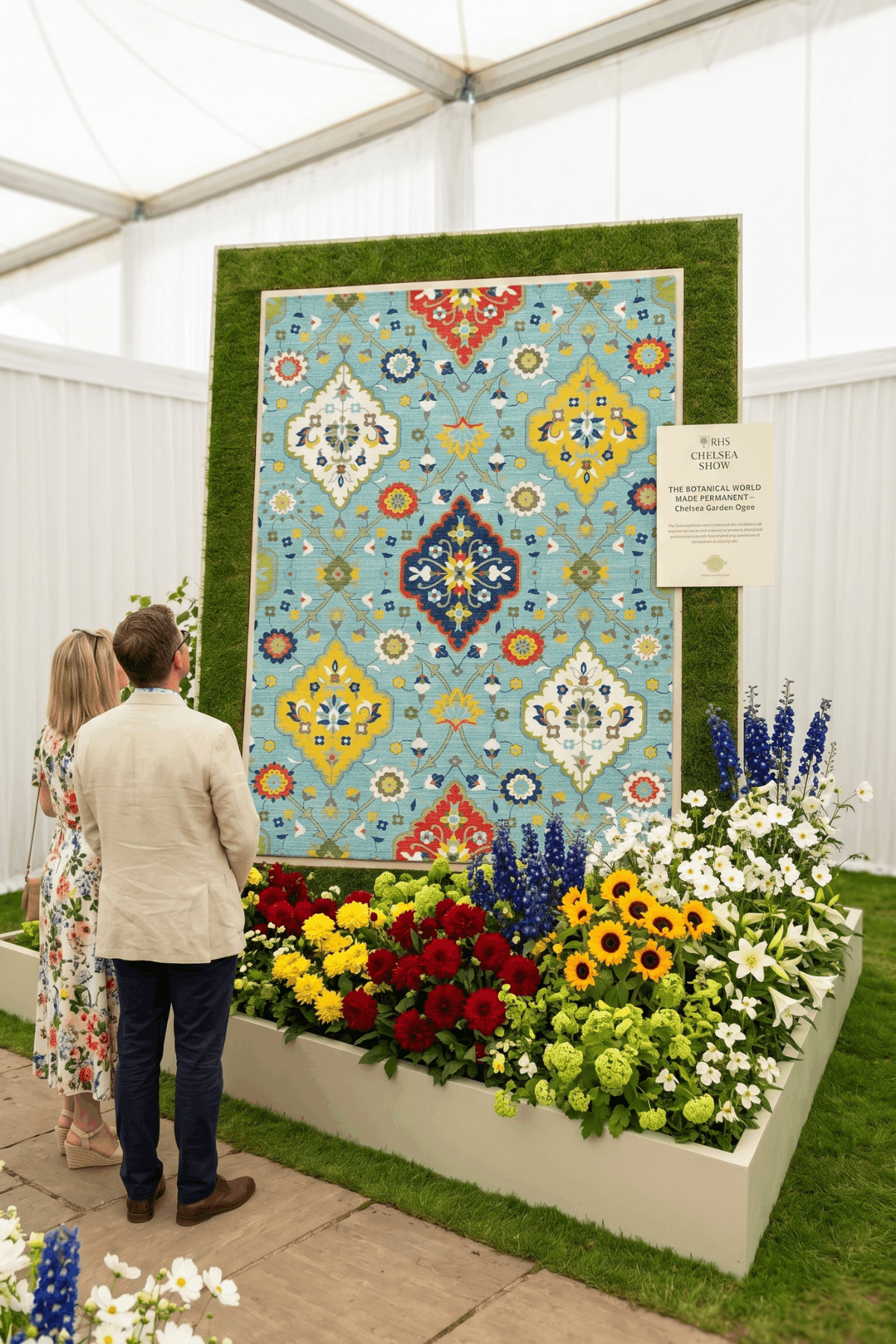 Washable Printed Paletta Rug - Boho Floral Medallion