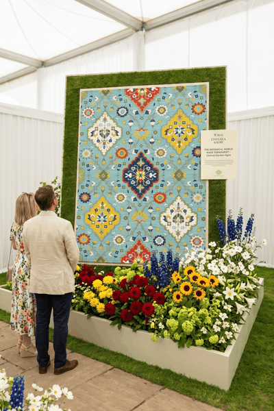 Washable Printed Paletta Rug - Boho Floral Medallion