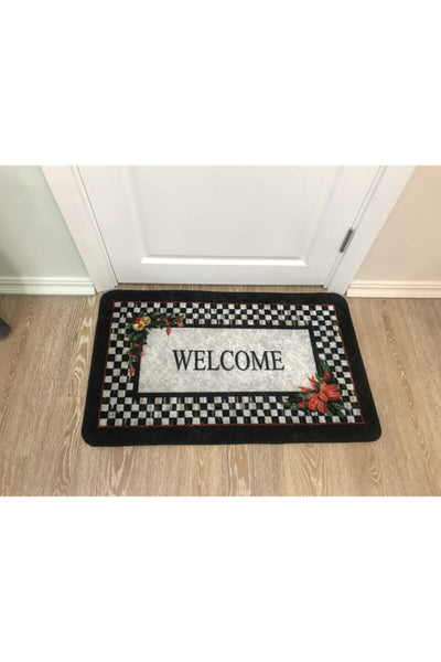 Welcome Latex Base Waterproof Fringeless Doormat