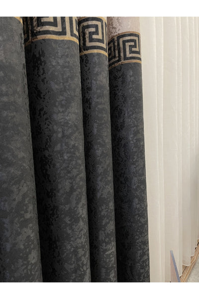 Liva Model 1/2.50 Pleated Blackout Curtain