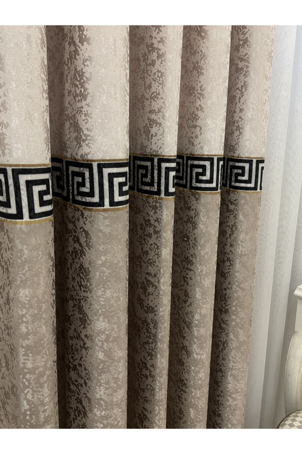 Liva Model 1/2.50 Pleated Blackout Curtain