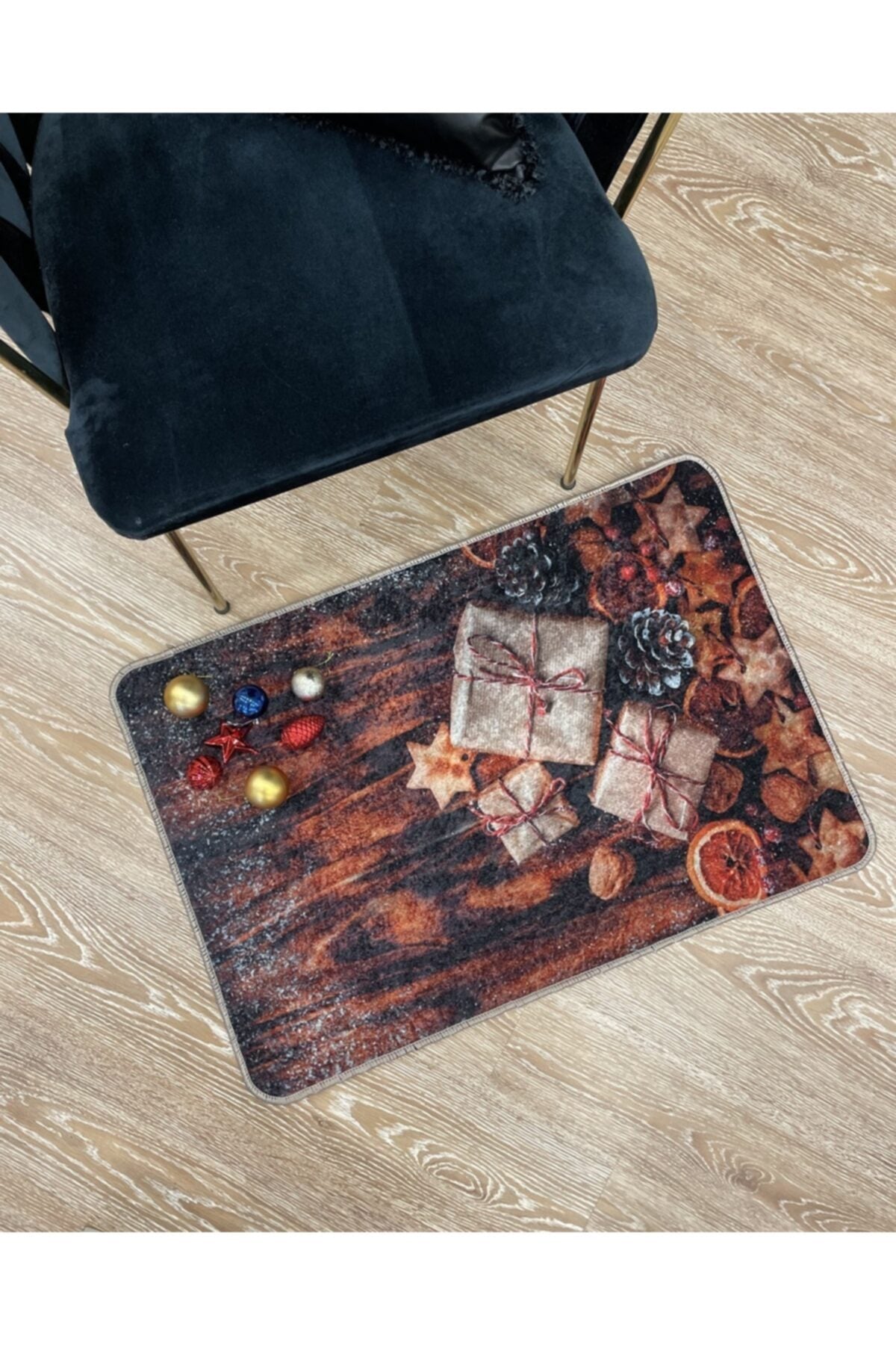 Koza Yılbaşı Lateks Taban Kapı Önü Paspası (ebat 60x90)