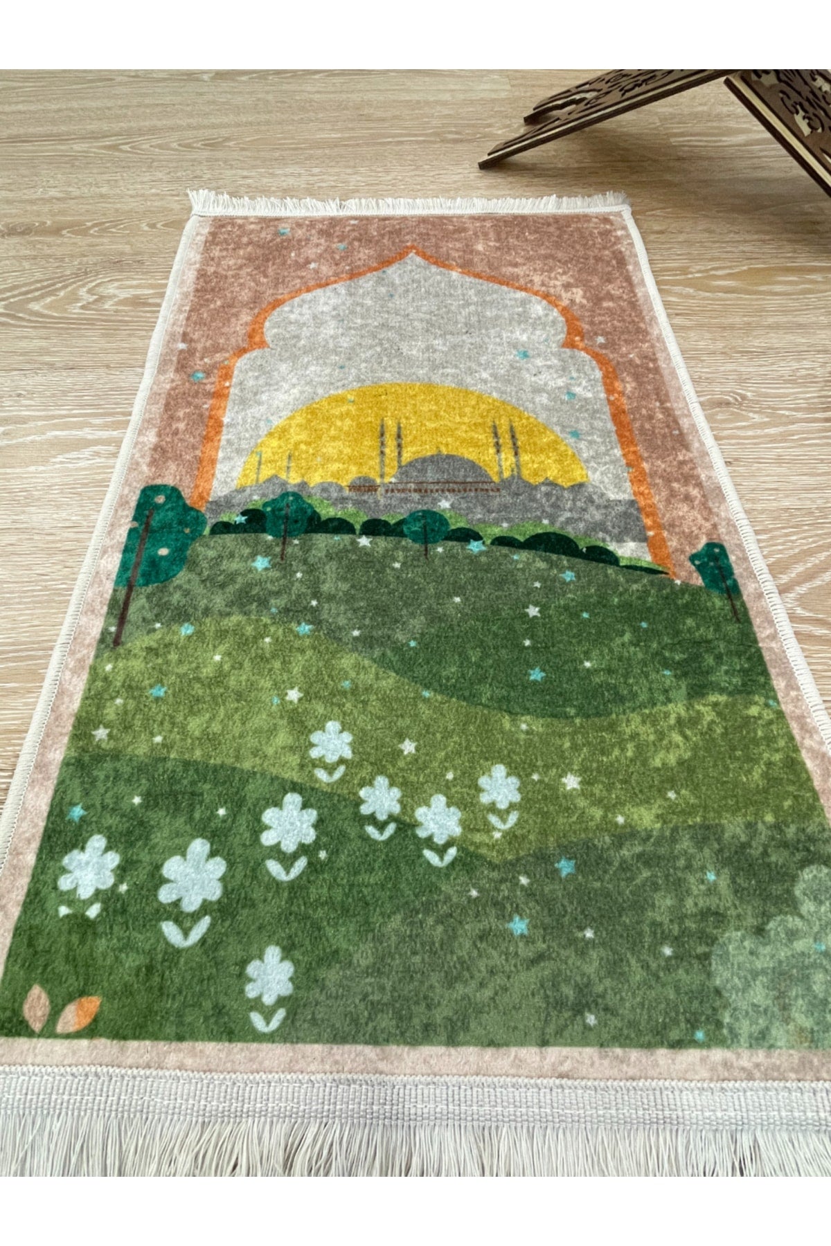 Children's Prayer Rug Pink