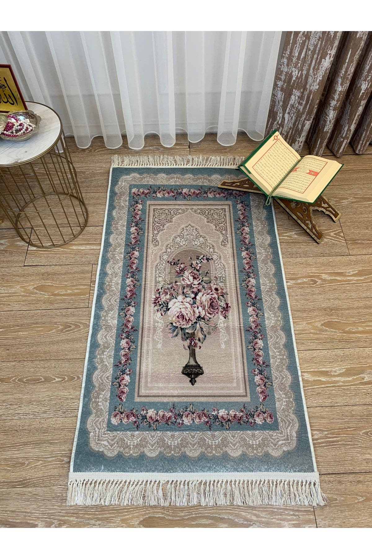 Fringed Prayer Rug (LATEX BASE) 75x125 Size