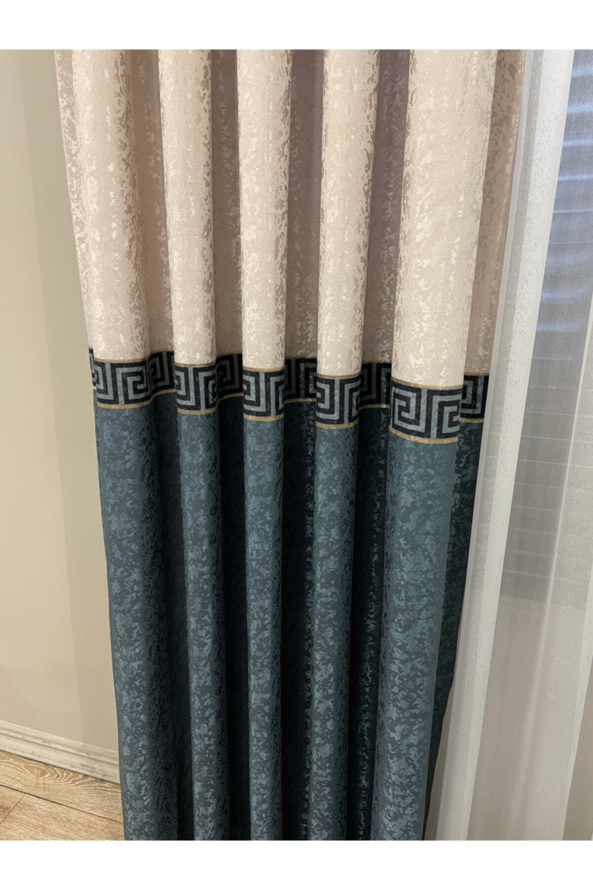 Liva Model 1/2.50 Pleated Blackout Curtain