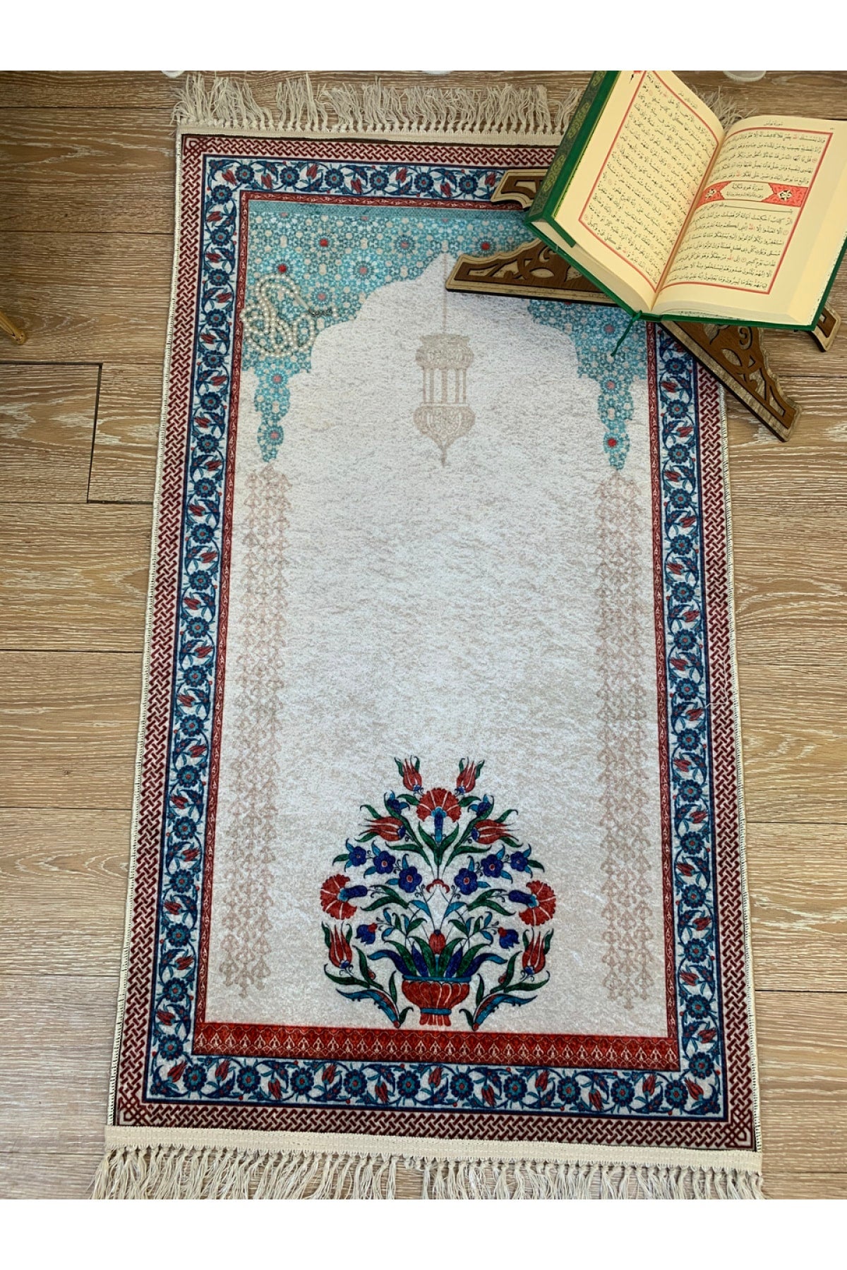 Fringed Prayer Rug (LATEX BASE) 75x125 Size