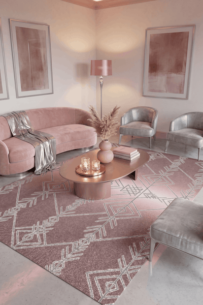 Washable Printed Vizyon Rug - Modern Tribal Style