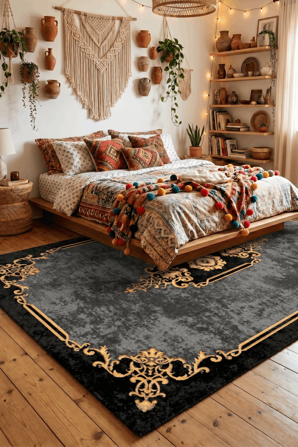 Washable Printed Climaris Carpet - Elegant Antique Scrollwork