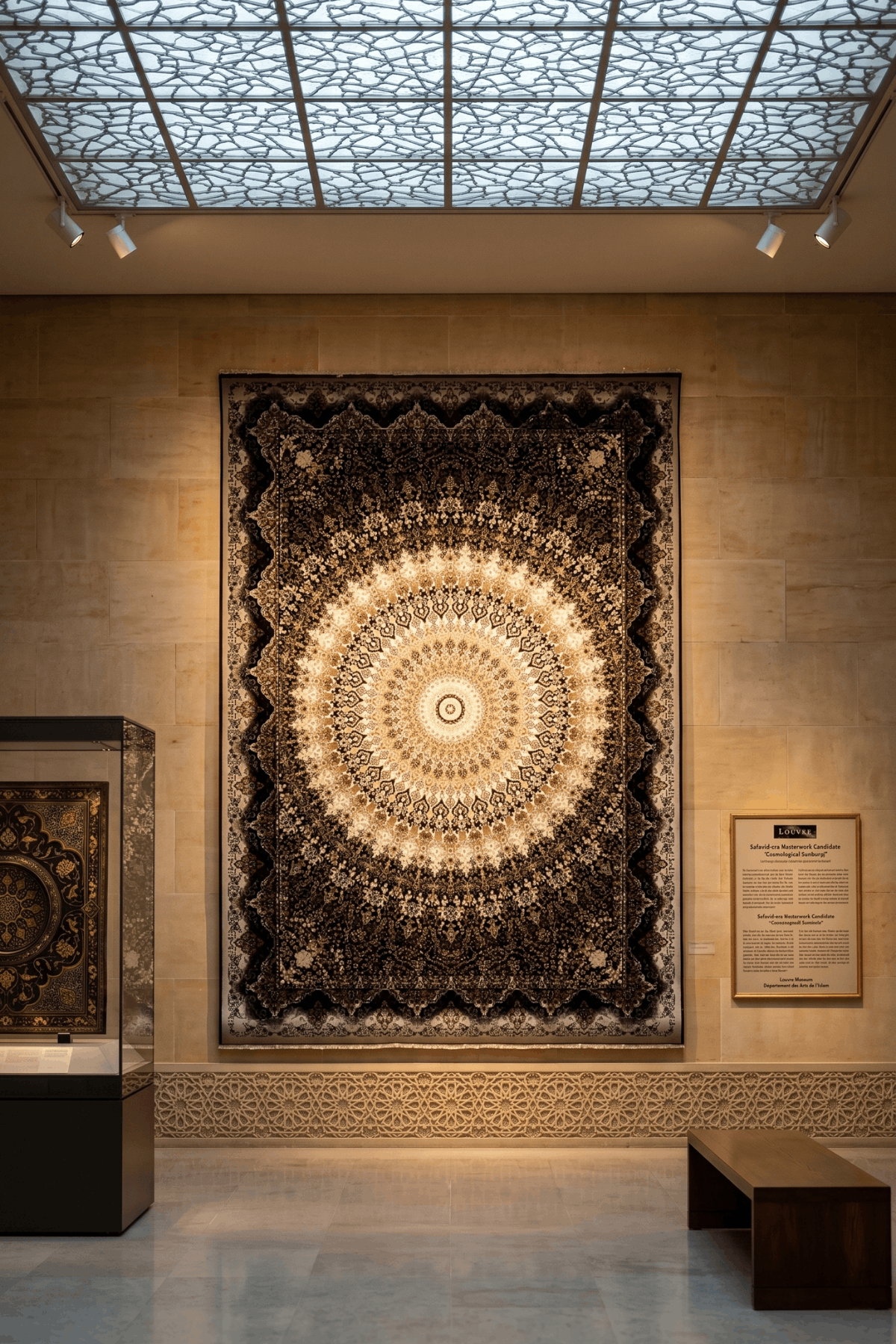 Washable Printed Turgutlu Rug - Intricate Star Medallion