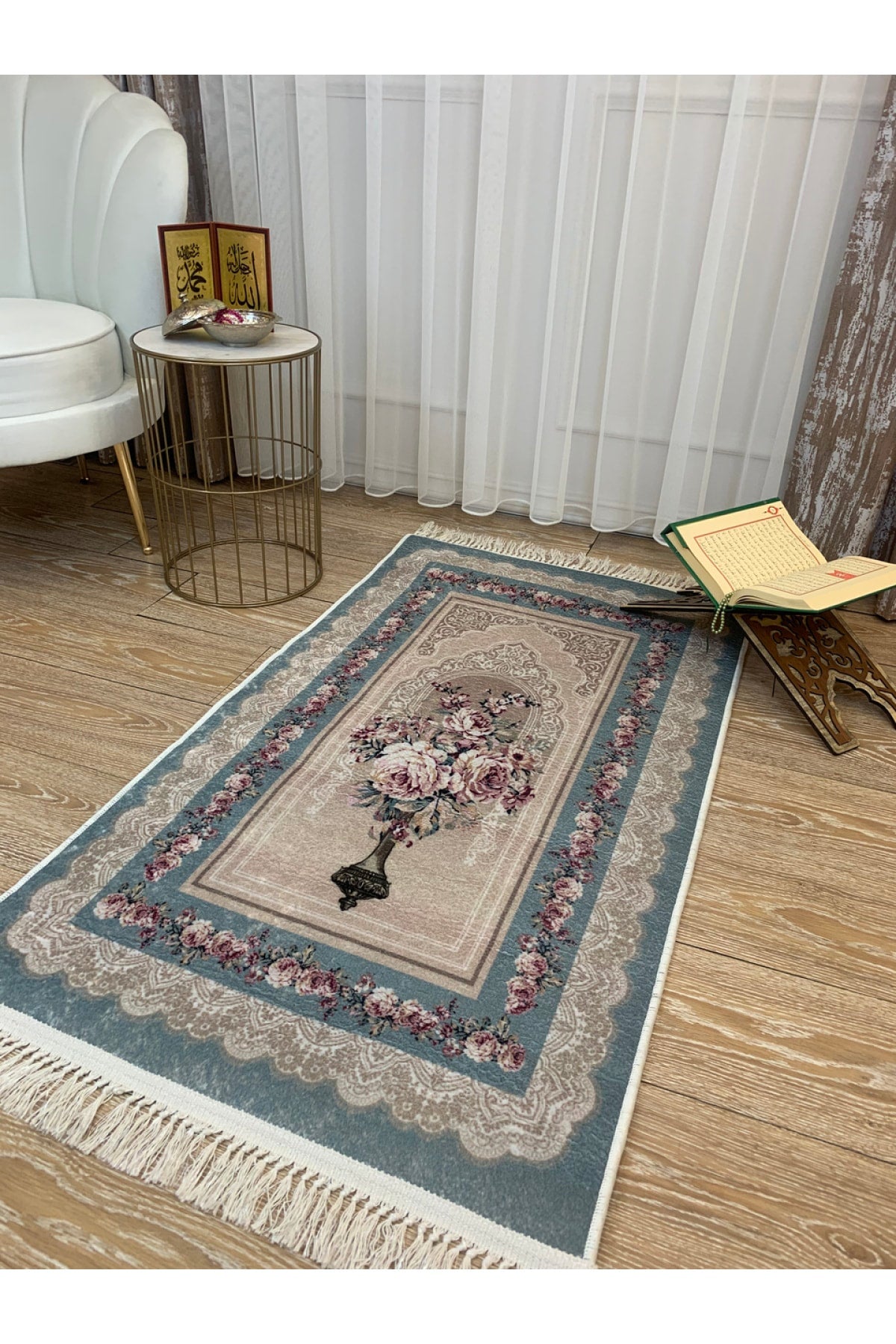 Fringed Prayer Rug (LATEX BASE) 75x125 Size