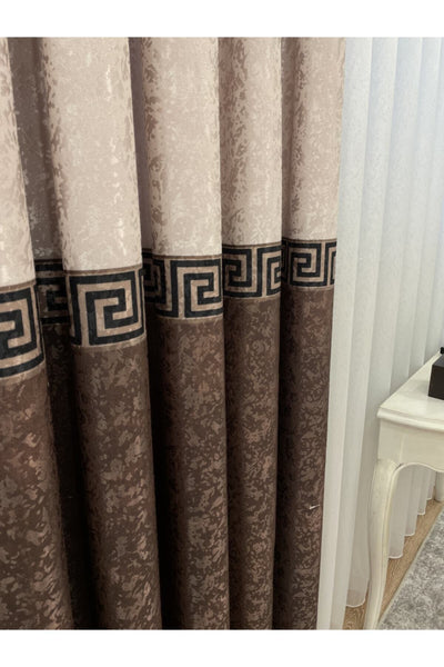 Liva Model 1/2.50 Pleated Blackout Curtain