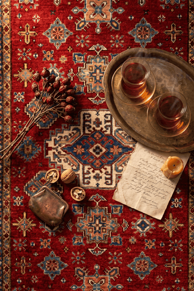 Washable Printed Owens Rug - Tribal Medallion Style