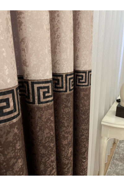 Liva Model 1/2.50 Pleated Blackout Curtain