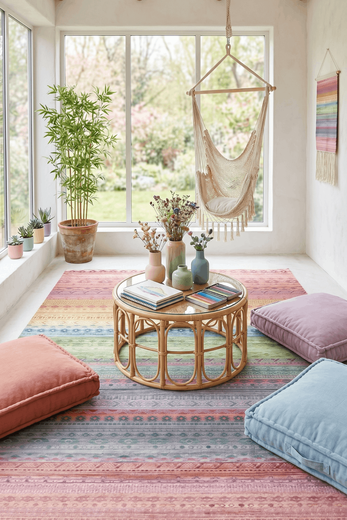 Washable Printed Colorway Rug - Southwestern Geometric Style