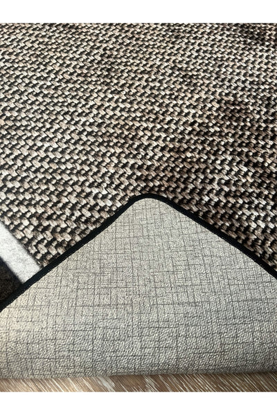 Jute Sisal Bordered Look Decorative Rug - Brown