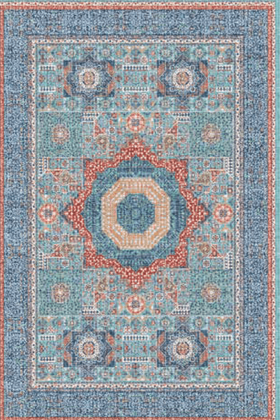 Washable Printed Maribor Rug - Vintage Patchwork Style