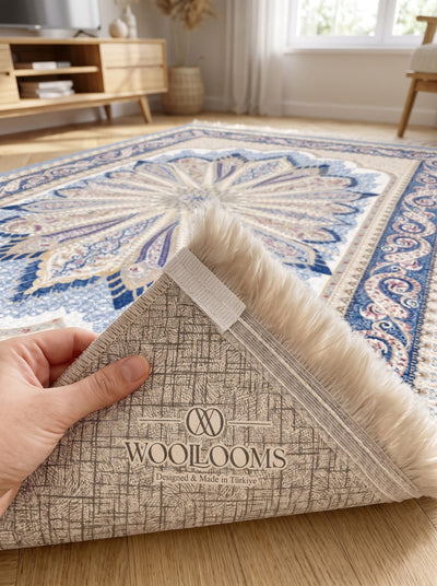 Washable Printed Luvinda Rug - Grand Star Medallion
